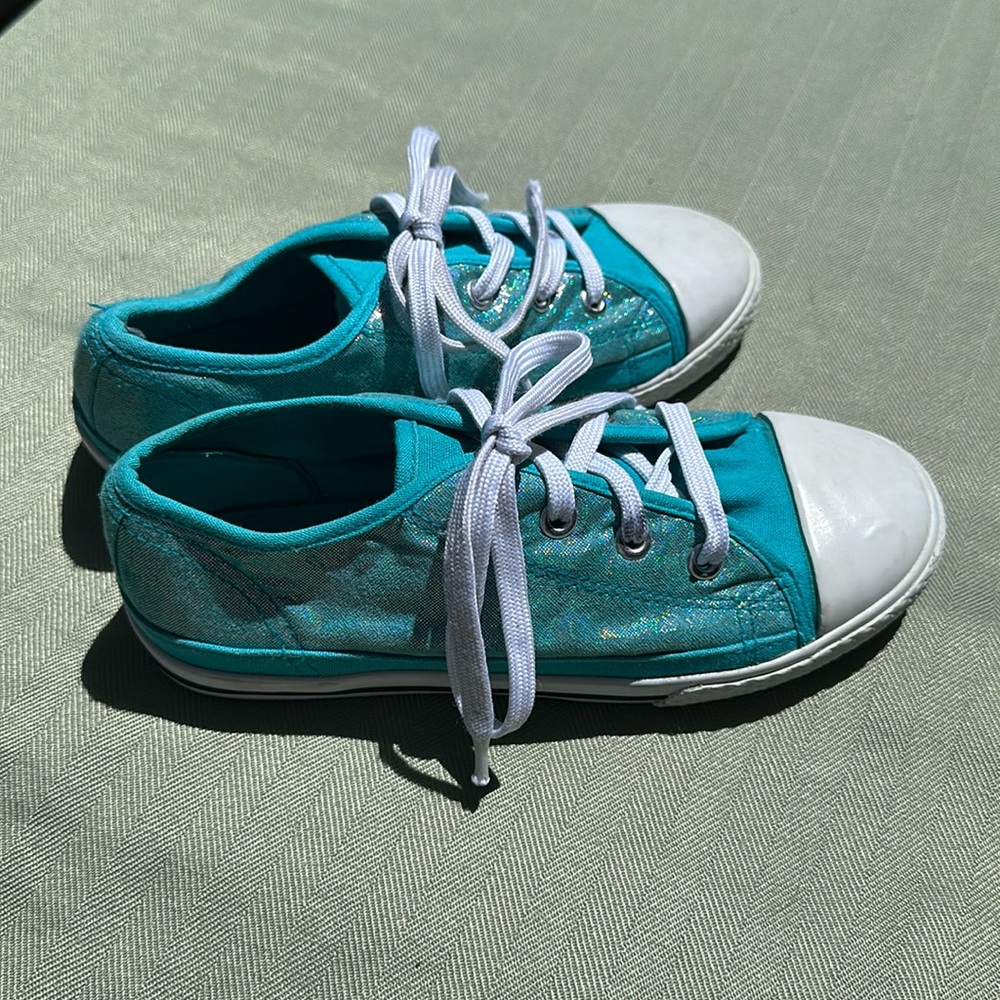 Sparkly blue Liv and Maddie shoes